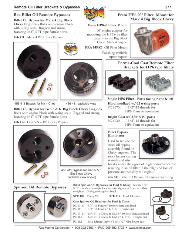 Perma-Cool Oil Filter Mount 3/4 Perma-Cool Oil Filter Mount 3/4