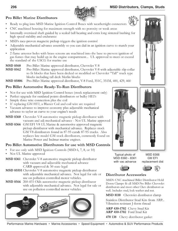 MSD GM Distributor - 87-93 Cars/87-95 Trucks